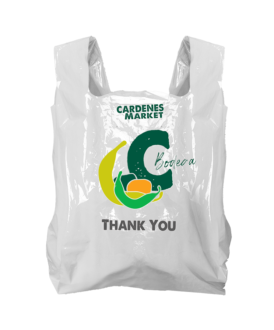 Branded retail shopping bag mockup